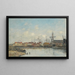Dunkierka, stara przystań - Eugène Boudin — oprawiony obraz na ścianie