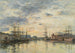 Fécamp, basen o zachodzie słońca - Eugène Boudin — widok dzieła