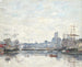 Le Port par temps de brouillard - Eugène Boudin — widok dzieła