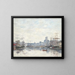 Eugne Boudin - Fcamp Le Port par temps de brouillard.webp