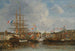 Święto w basenie Honfleur - Eugène Boudin — widok dzieła