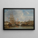 Święto w basenie Honfleur - Eugène Boudin — oprawiony obraz na ścianie