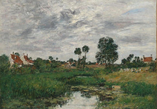 Eugne Boudin - La Maison du fermier environs de Dunkerque.webp