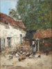 La Provende des Poules - Eugène Boudin — widok dzieła