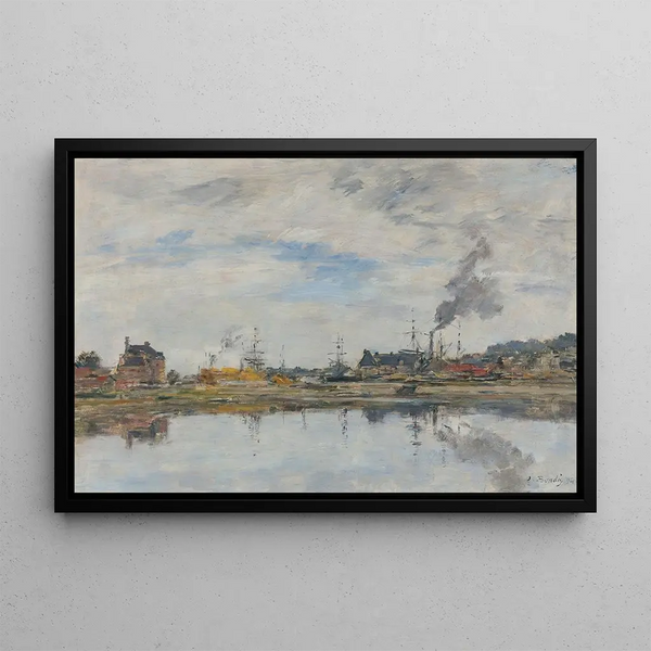 La Retenue Trouville - Eugène Boudin — oprawiony obraz na ścianie