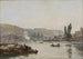 La Seine Rouen La Seine à Rouen - Eugène Boudin — widok dzieła