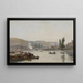 La Seine Rouen La Seine à Rouen - Eugène Boudin — oprawiony obraz na ścianie