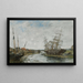 La Touques marée basse - Eugène Boudin — oprawiony obraz na ścianie