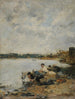 La Touques le matin - Eugène Boudin — widok dzieła