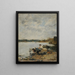 La Touques le matin - Eugène Boudin — oprawiony obraz na ścianie