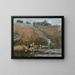 Laveuses au bord d'une rivière - Eugène Boudin — oprawiony obraz na ścianie