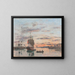 Le Havre, port przyszłości - Eugène Boudin — oprawiony obraz na ścianie