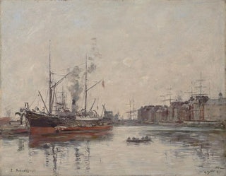 Le Havre, basen de la Barre - Eugène Boudin — widok dzieła