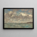 Le Havre, niebo nad ujściem rzeki - Eugène Boudin — oprawiony obraz na ścianie