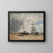 Le rivage de Trouville, marée basse - Eugène Boudin — oprawiony obraz na ścianie
