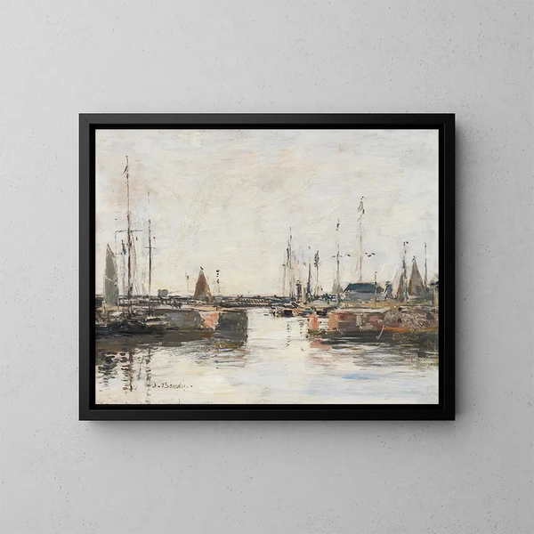 Le sas de Trouville - Eugène Boudin — oprawiony obraz na ścianie