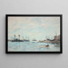 L'escadre devant Villefranche - Eugène Boudin — oprawiony obraz na ścianie