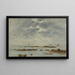 Marine Saint-Vaast-la-Hougue Manche - Eugène Boudin — oprawiony obraz na ścianie