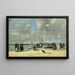na molo - Eugène Boudin — oprawiony obraz na ścianie