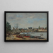 portu i miasta Paimpol - Eugène Boudin — oprawiony obraz na ścianie