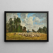 pejzażu normandzkiego - Eugène Boudin — oprawiony obraz na ścianie