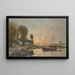 Plougastel Le passage du bac - Eugène Boudin — oprawiony obraz na ścianie