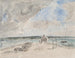 Plougastel, przejście u ujścia rzeki Landerneau - Eugène Boudin — widok dzieła