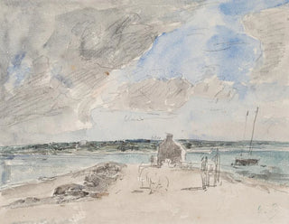 Eugne Boudin - Plougastel le passage  lembouchure de la rivire de Landerneau.webp