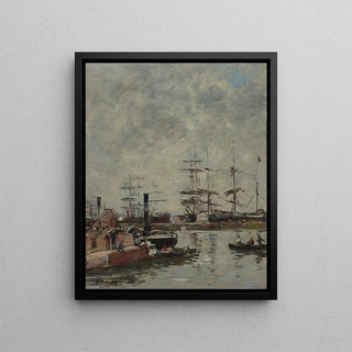 Eugne Boudin - Port navires quai.webp