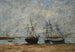 Portrieux port przy niskiej wodzie - Eugène Boudin — widok dzieła