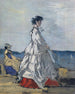La princesse Pauline Metternich na plaży - Eugène Boudin — widok dzieła