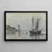 Rade w okolicach Honfleur - Eugène Boudin — oprawiony obraz na ścianie