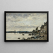 Rivage breton - Eugène Boudin — oprawiony obraz na ścianie