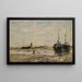 Rivage de Berck, marée basse - Eugène Boudin — oprawiony obraz na ścianie