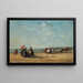 Scena plażowa (Konflikt przypadków) - Eugène Boudin — oprawiony obraz na ścianie