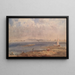 pejzażu morskiego w Bretanii - Eugène Boudin — oprawiony obraz na ścianie