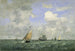 Statki i Żaglowce Opuszczają Le Havre - Eugène Boudin — widok dzieła