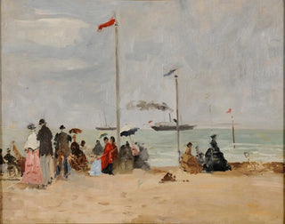Eugne Boudin - Sur la plage de Trouville.webp