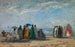Plaża w Trouville - Eugène Boudin — widok dzieła