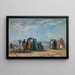 Plaża w Trouville - Eugène Boudin — oprawiony obraz na ścianie