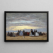 Plaża w Villerville - Eugène Boudin — oprawiony obraz na ścianie