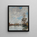 Le bassin de Deauville - Eugène Boudin — oprawiony obraz na ścianie
