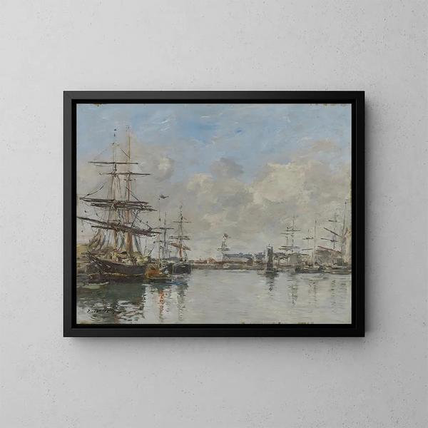 Le Port du Havre - Eugène Boudin — oprawiony obraz na ścianie