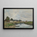 Touques le vieux port marée basse - Eugène Boudin — oprawiony obraz na ścianie