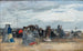 Trouville scena plażowa (konflikt przypadków) - Eugène Boudin — widok dzieła
