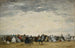 Wakacyjni na plaży w Trouville - Eugène Boudin — widok dzieła