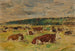 Krówki na pastwisku - Eugène Boudin — widok dzieła