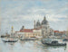 Wenecja, La Salute, Celnik - Eugène Boudin — widok dzieła