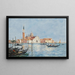 Wenecja, kościół San Giorgio - Eugène Boudin — oprawiony obraz na ścianie