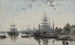 Widok Bordeaux z Quai des Chartrons - Eugène Boudin — widok dzieła
